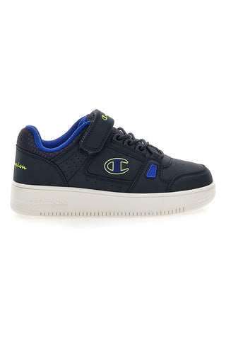 Modri superge z velcro trakom in zelenimi detajli Champion RD18 LOW COMB B PS