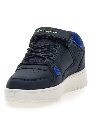 Modri superge z velcro trakom in zelenimi detajli Champion RD18 LOW COMB B PS