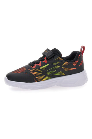 Črni superge z barvnimi lučkami in zapenjanjem na velcro Champion Wave Tri B PS