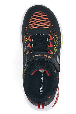 Črni superge z barvnimi lučkami in zapenjanjem na velcro Champion Wave Tri B PS