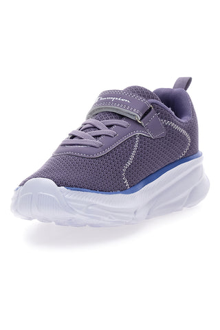 Vijolične športne copate iz mrežastega materiala z zapenjanjem na velcro Champion HRO J G PS Low Cut