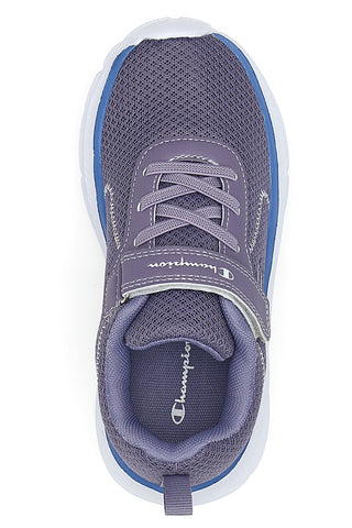 Vijolične športne copate iz mrežastega materiala z zapenjanjem na velcro Champion HRO J G PS Low Cut