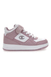 Roza in bele superge z zapenjanjem na velcro Champion RD18 Mid G PS