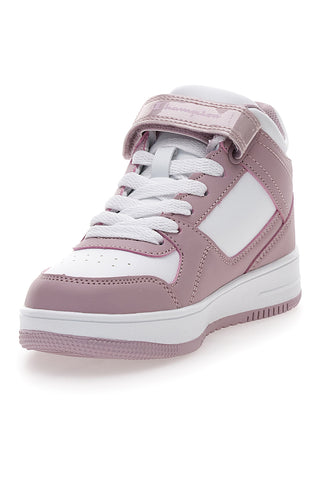 Roza in bele superge z zapenjanjem na velcro Champion RD18 Mid G PS