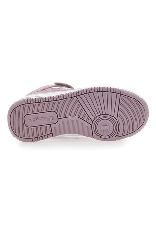 Roza in bele superge z zapenjanjem na velcro Champion RD18 Mid G PS