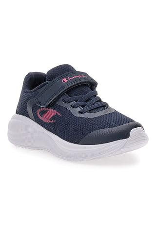 Modre mrežaste športne copate z velcro trakom Champion Syphon Engage Mesh G PS