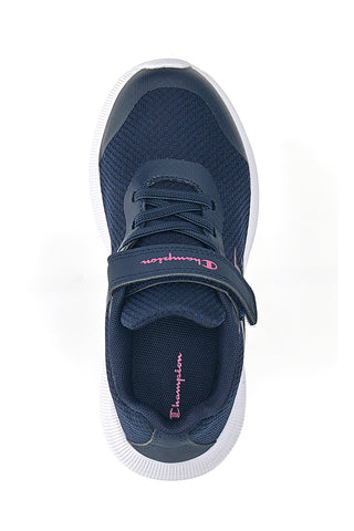 Modre mrežaste športne copate z velcro trakom Champion Syphon Engage Mesh G PS