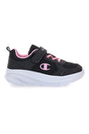 Črni supergi s debelo podplatom in roza detajli Champion HRO G PS Low Cut Shoe