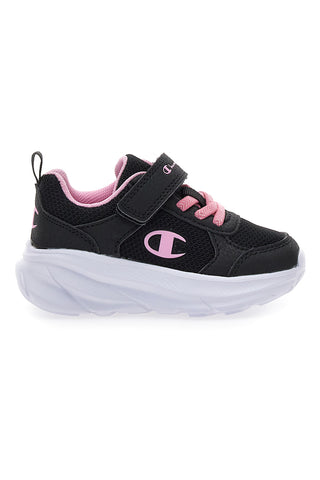 Črni superge z roza detajli in trakom Champion HRO G TD Low Cut Shoe