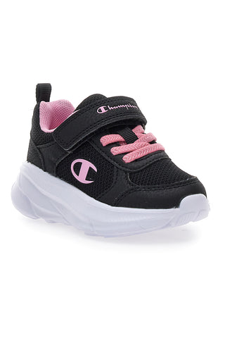 Črni superge z roza detajli in trakom Champion HRO G TD Low Cut Shoe