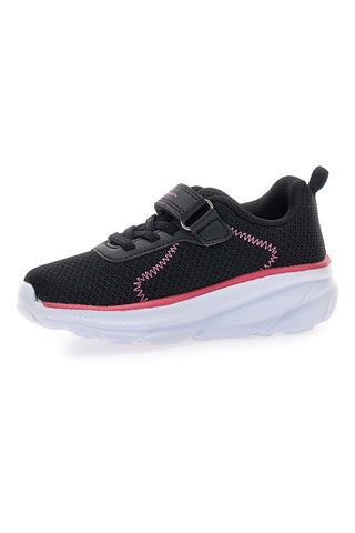 Črni športni copati iz mrežastega materiala z velcro zapenjanjem in debelo podplatom Champion HRO J G TD Low Cut Shoe