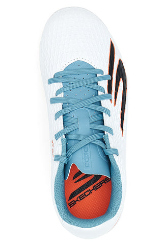 Bele nogometne čevlje z vezalkami in podplatom FG Skechers SKX 2 JR YO