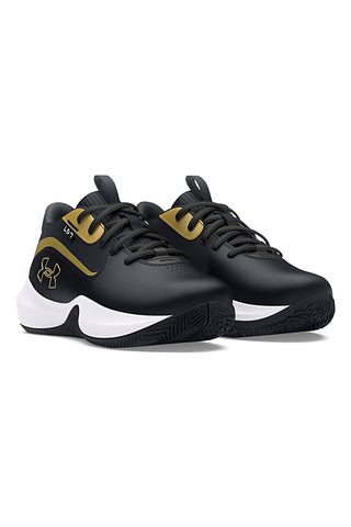 Črni košarkarski copati z zlatimi detajli Under Armour PS Lockdown 7