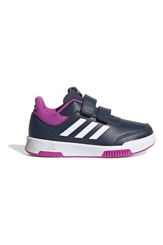 Modri navijski čevlji z fuksijastimi detajli in zapenjanjem na velcro Adidas Tensaur Sport 2.0 CF K