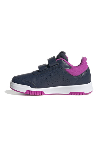Modri navijski čevlji z fuksijastimi detajli in zapenjanjem na velcro Adidas Tensaur Sport 2.0 CF K