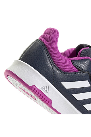 Modri navijski čevlji z fuksijastimi detajli in zapenjanjem na velcro Adidas Tensaur Sport 2.0 CF K