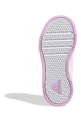 Beli čevlji s pastelno obrobo in zapenjanjem na velcro Adidas Tensaur Sport 2 CF K