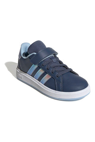 Modri športni copati z iridescentnimi detajli Adidas Grand Court 2.0 EL C