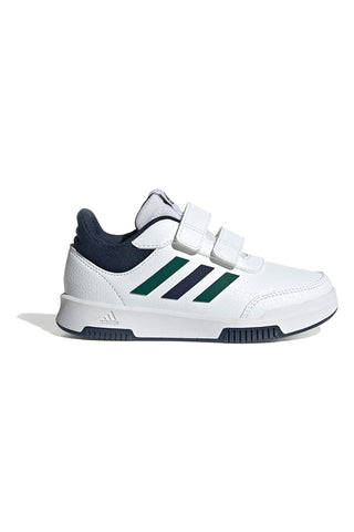 Bele superge z modrimi in zelenimi detajli, zapenjanje z velcro trakom Adidas Tensaur Sport 2.0 CF K