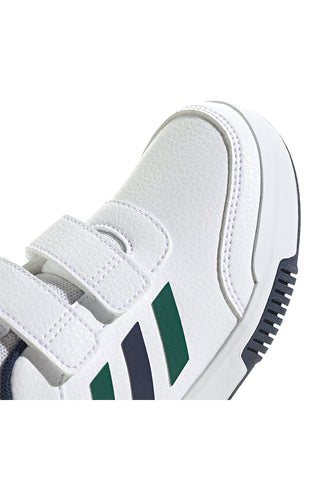 Bele superge z modrimi in zelenimi detajli, zapenjanje z velcro trakom Adidas Tensaur Sport 2.0 CF K