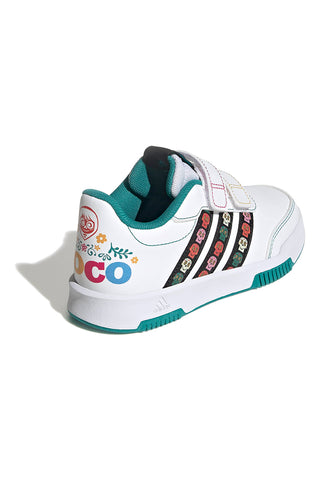 Bele superge z barvnimi detajli in zapenjanjem na velcro Adidas Tensaur Coco CF K