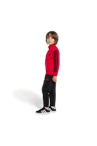 Črni čevlji z belimi črtami in zapenjanjem na velcro Adidas Grand Court 2 EL C