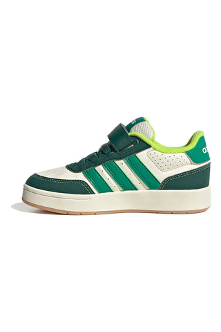Bele in zelene superge z zapenjanjem Adidas Breakbase C