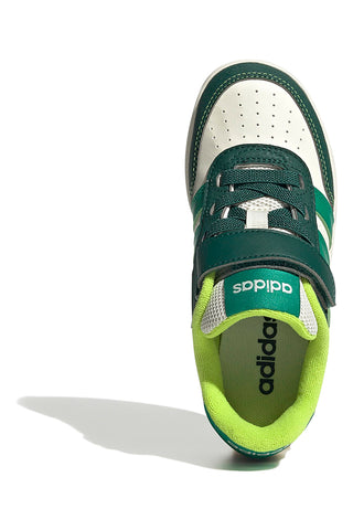 Bele in zelene superge z zapenjanjem Adidas Breakbase C
