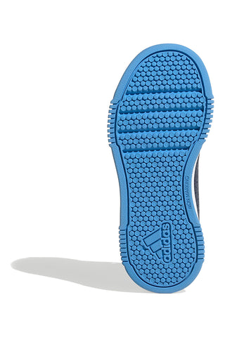 Modri športni copati z belimi črtami in zapenjanjem na velcro Adidas Tensaur Sport 2.0 CF K