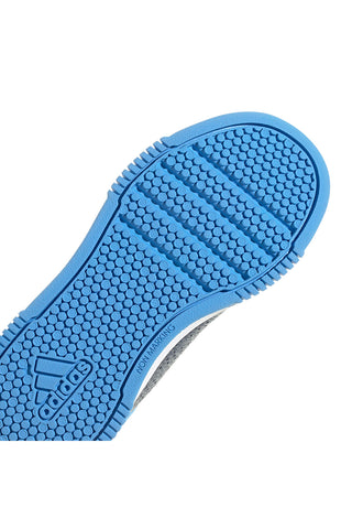 Modri športni copati z belimi črtami in zapenjanjem na velcro Adidas Tensaur Sport 2.0 CF K