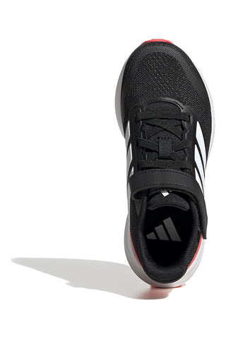 Črni športni copati z rdečo podplatom in zapenjanjem na velcro Adidas Runfalcon 5 EL C