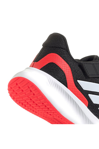 Črni športni copati z rdečo podplatom in zapenjanjem na velcro Adidas Runfalcon 5 EL C