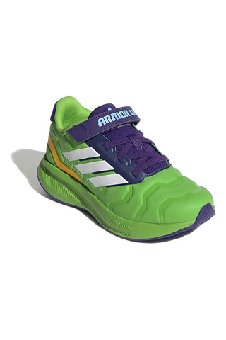Zelene tekaške čevlje Iron Hulk s podplatom Cloudfoam Adidas Runfalcon 5 EL C