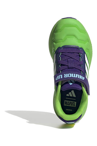 Zelene tekaške čevlje Iron Hulk s podplatom Cloudfoam Adidas Runfalcon 5 EL C