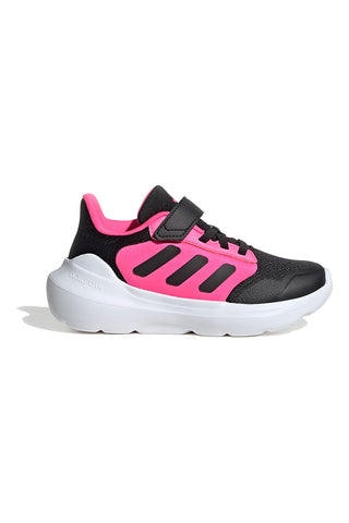 Črni in fuksijevi športni copati z zapenjanjem na velcro Adidas Tensaur Run 3.0 EL C