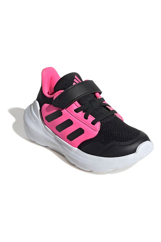Črni in fuksijevi športni copati z zapenjanjem na velcro Adidas Tensaur Run 3.0 EL C