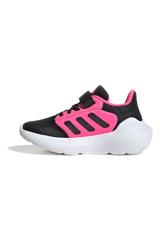 Črni in fuksijevi športni copati z zapenjanjem na velcro Adidas Tensaur Run 3.0 EL C