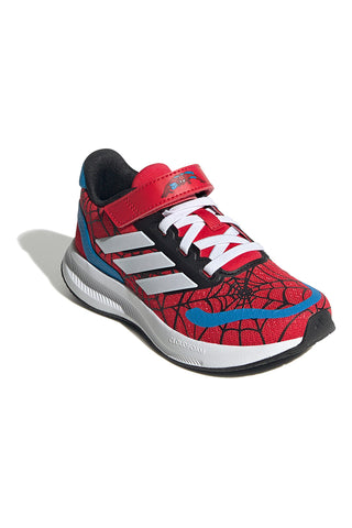 Rdeči tekaški čevlji z motivom Spider-Mana in zapenjanjem na velcro Adidas Runfalcon Spiderman EL C