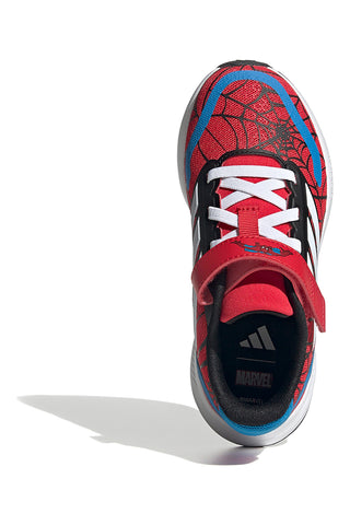 Rdeči tekaški čevlji z motivom Spider-Mana in zapenjanjem na velcro Adidas Runfalcon Spiderman EL C