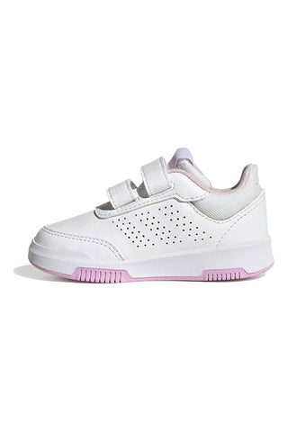 Bele čevlje s pastelno obrobo in zapenjanjem na velcro Adidas Tensaur Sport 2 CF I