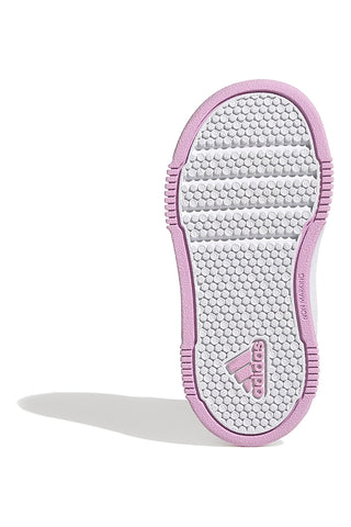 Bele čevlje s pastelno obrobo in zapenjanjem na velcro Adidas Tensaur Sport 2 CF I