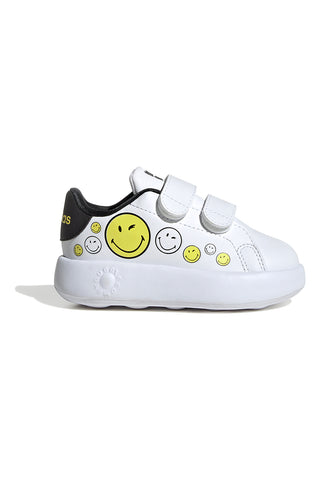 Bele superge z nasmeškom in dvojnim trakom Adidas Advantage Smiley CF I