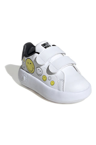 Bele superge z nasmeškom in dvojnim trakom Adidas Advantage Smiley CF I