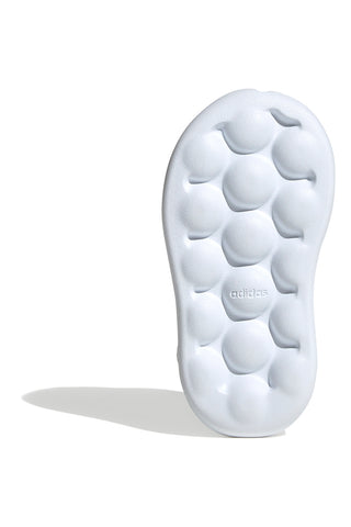 Beli čevlji s srebrnimi črtami in podplatom Bubble memory Adidas Grand Court 2 CF I