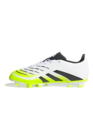 Bele in rumene fluorescenčne nogometne čevlje Adidas Predator Club FG/MG J