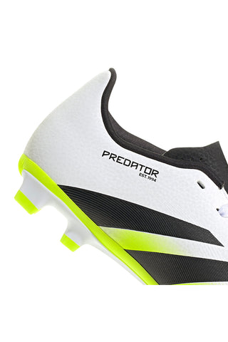 Bele in rumene fluorescenčne nogometne čevlje Adidas Predator Club FG/MG J