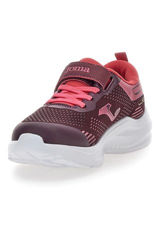 Otroški čevlji v barvi bordo z zapenjanjem na velcro Joma HEOS JR 2519