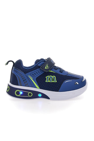 Modri superge z LED lučkami in grafičnimi detajli M-Kids MG251551