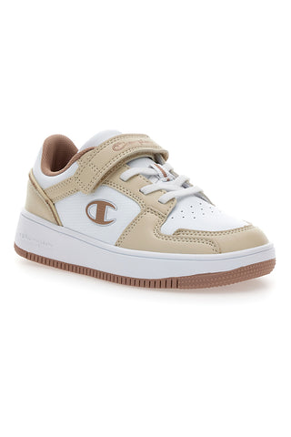 Bež in bele superge z velcro Champion RD18 2.0 Low G PS