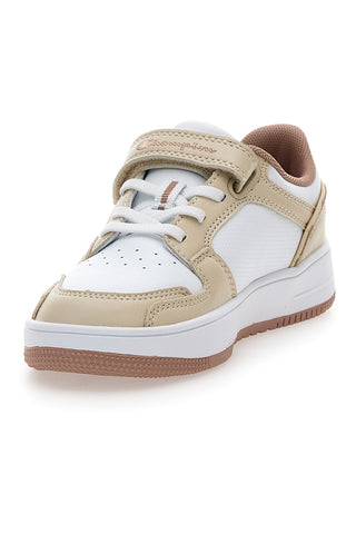 Bež in bele superge z velcro Champion RD18 2.0 Low G PS
